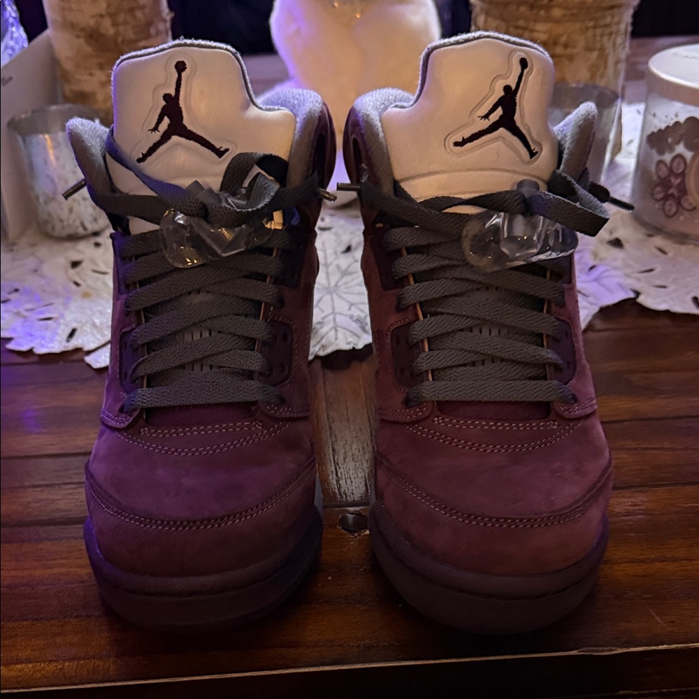 Jordan Kids Sneakers in Burgundy and Charcoal